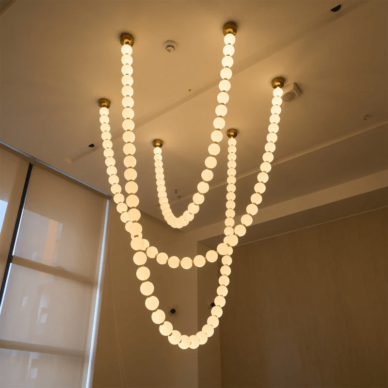 Vomino Lustre Perles Collier Boules en Verre-Cielum