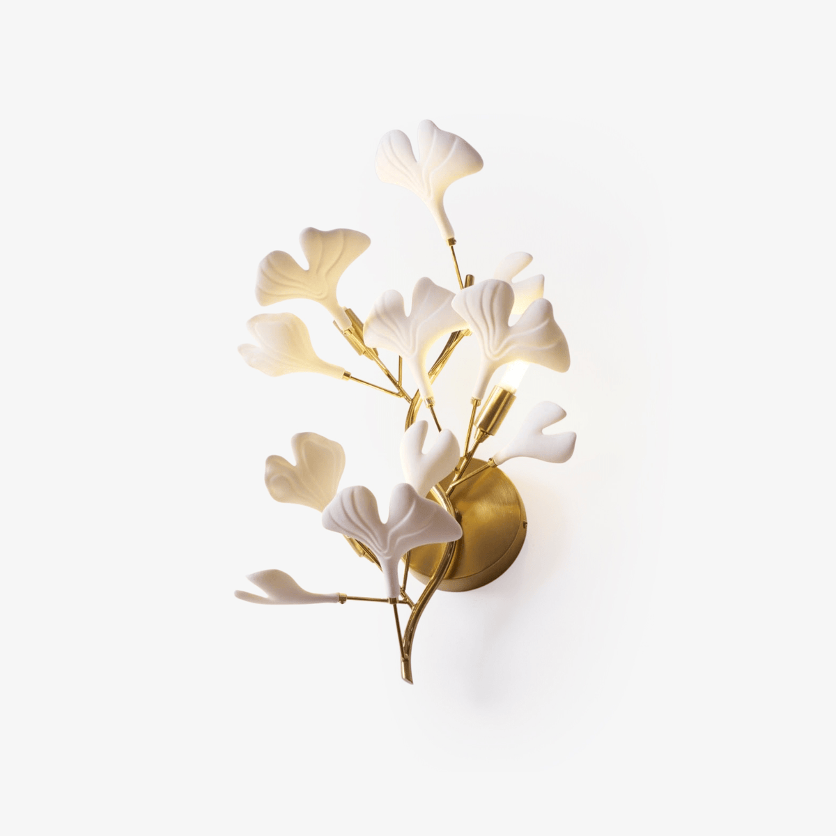 Teven Applique Murale Postmoderne Luxe Gingko Céramique-Cielum