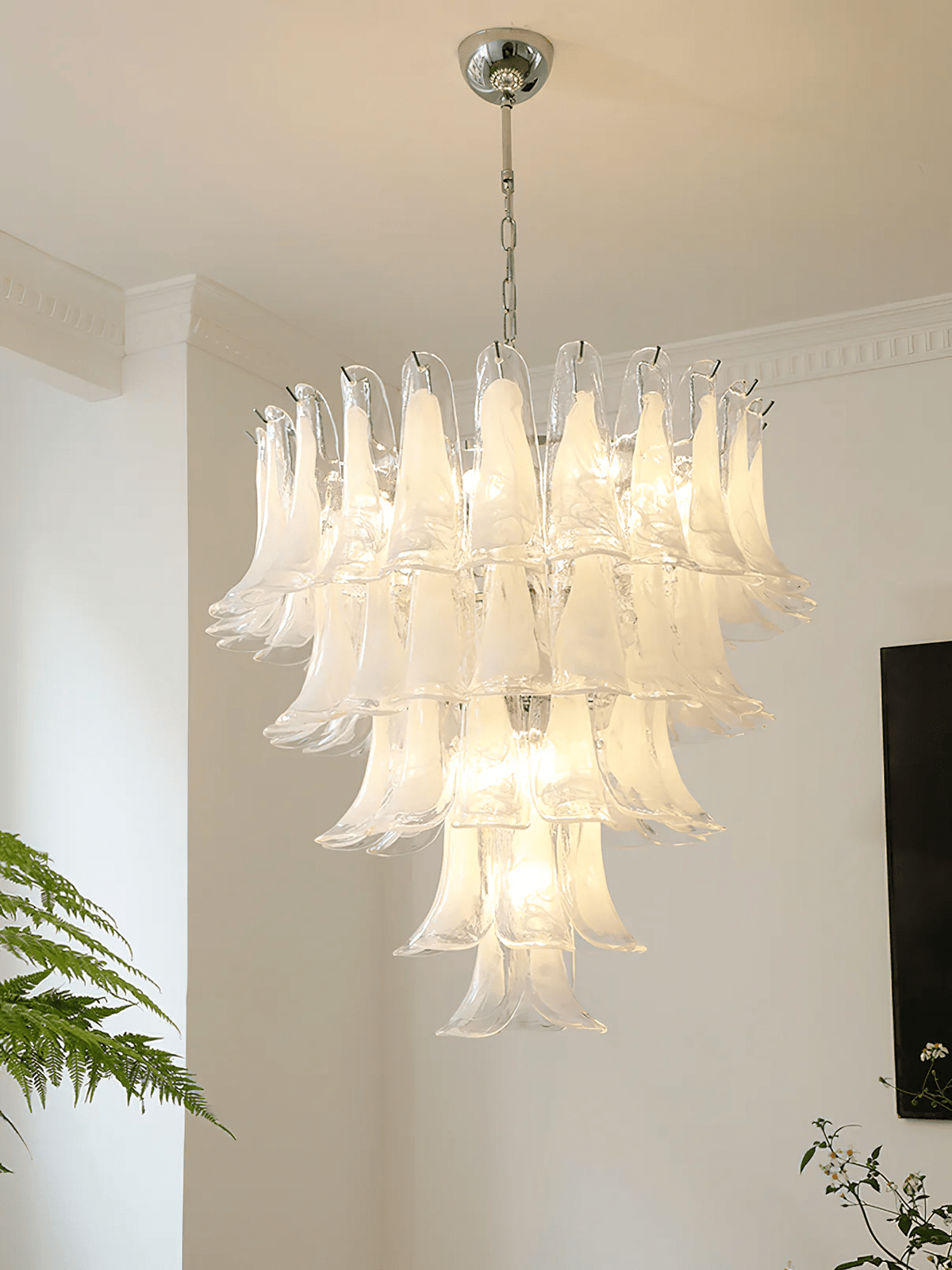 Arixon Lustre Pétales en Verre de Murano Vintage-Cielum