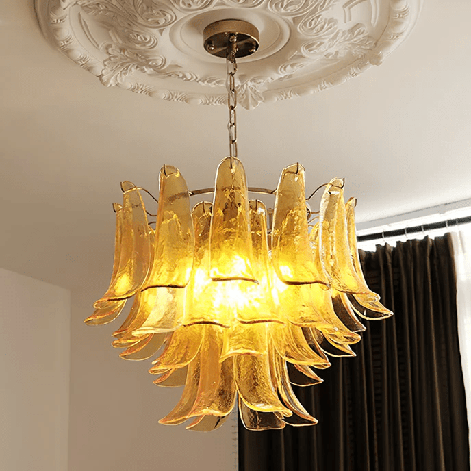 Arixon Lustre Pétales en Verre de Murano Vintage-Cielum