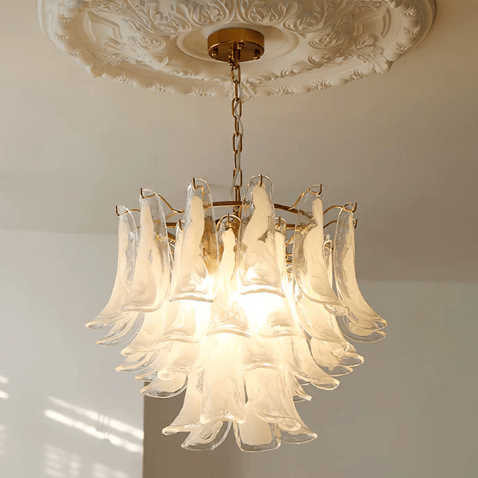 Arixon Lustre Pétales en Verre de Murano Vintage-Cielum