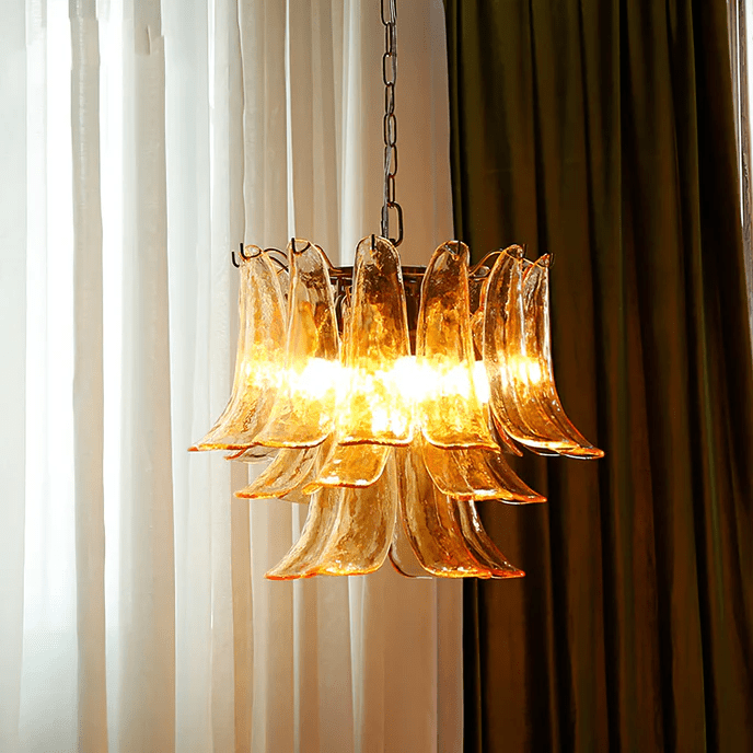 Arixon Lustre Pétales en Verre de Murano Vintage-Cielum