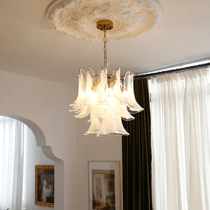 Arixon Lustre Pétales en Verre de Murano Vintage-Cielum