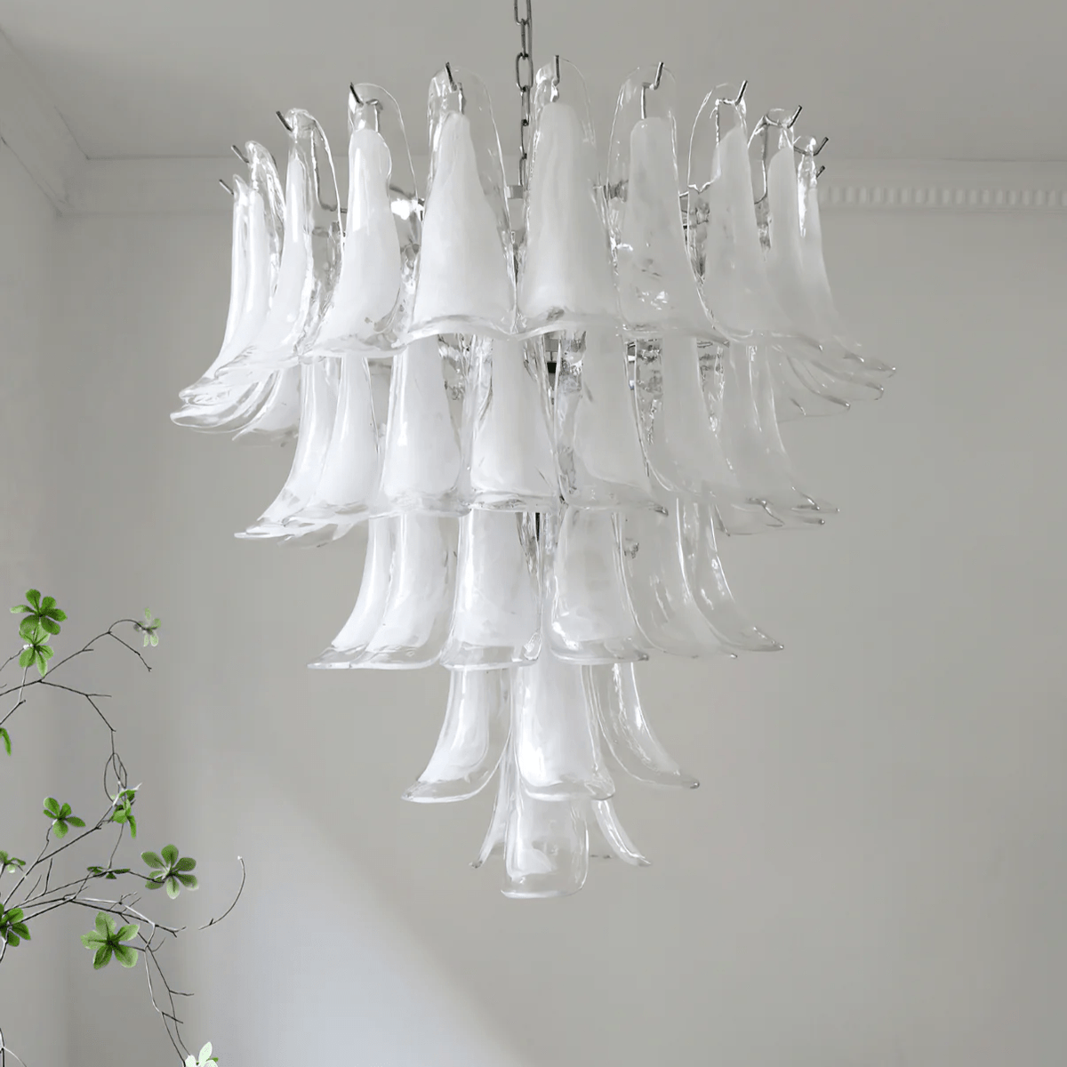 Arixon Lustre Pétales en Verre de Murano Vintage-Cielum