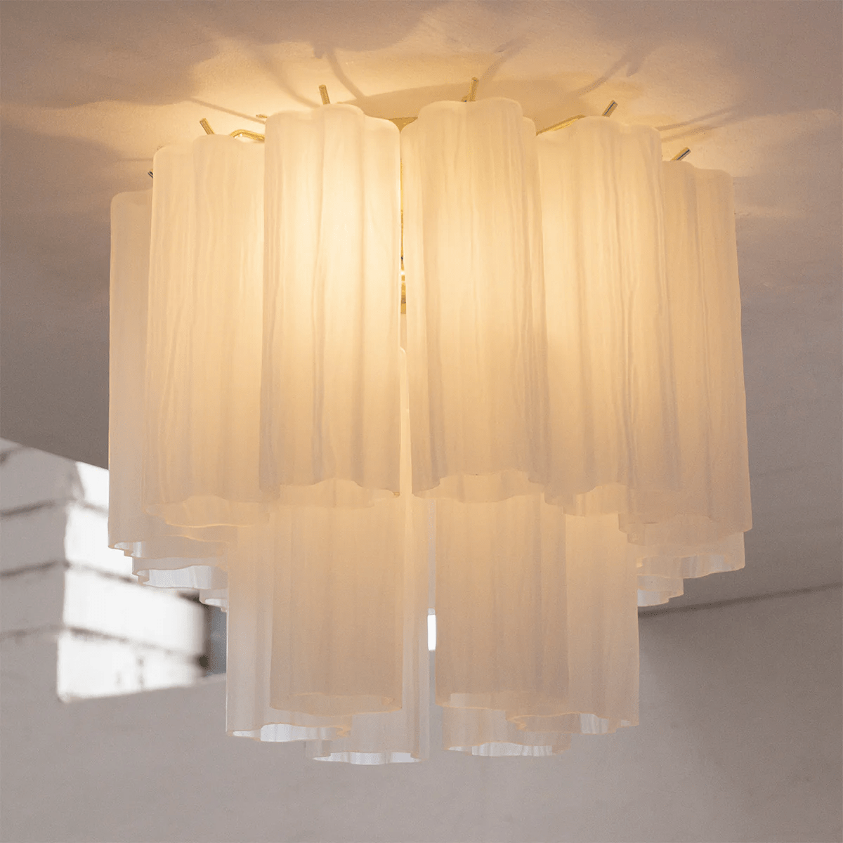 Serin Plafonnier Style Cascade Rose