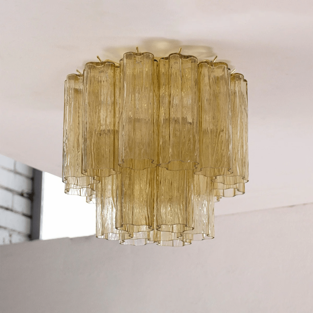 Serin Plafonnier Style Cascade Rose