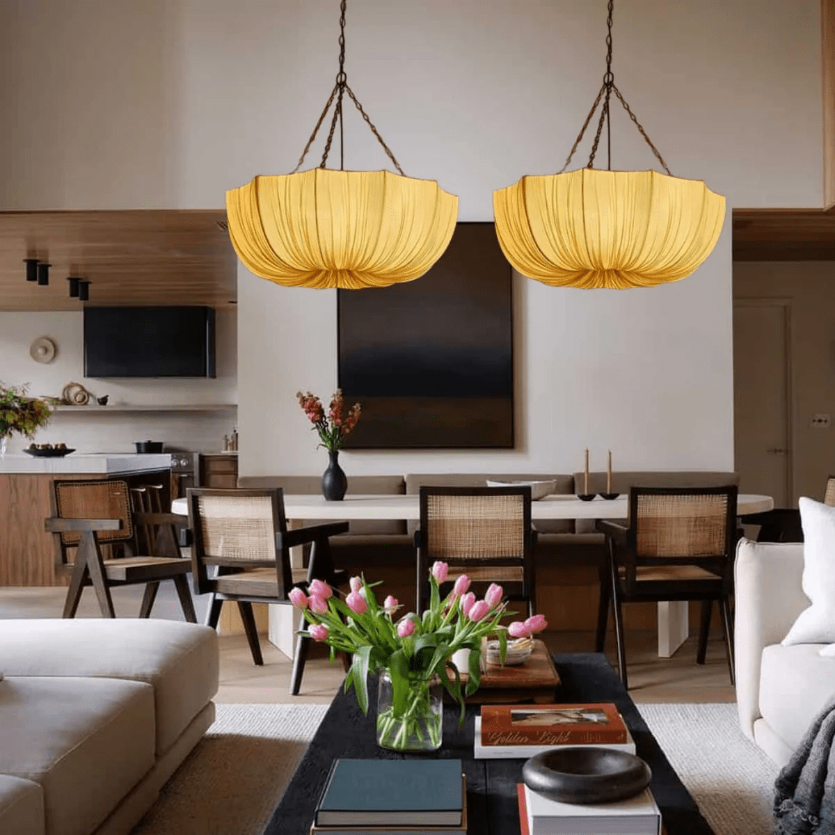 Evenq Lustre Suspendu Vintage En Tissu-Cielum