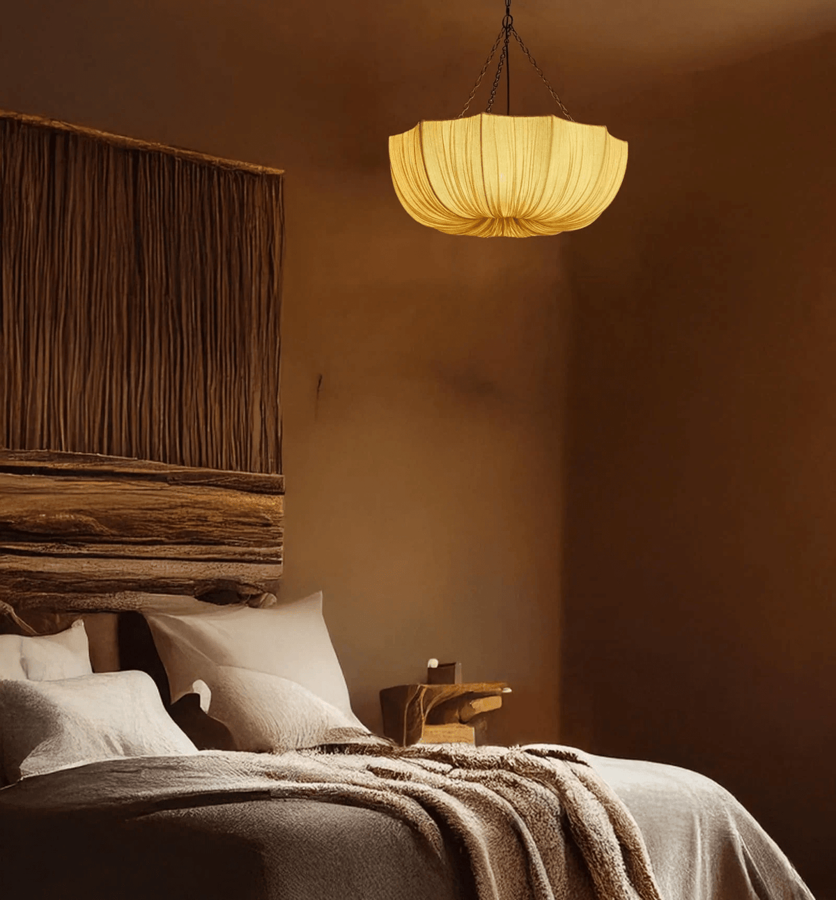Evenq Lustre Suspendu Vintage En Tissu-Cielum