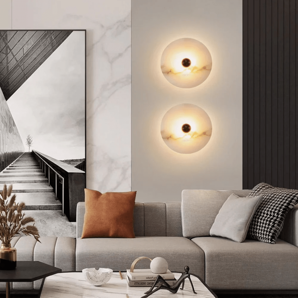 Tirixel Plafonnier Minimaliste en Albâtre-Cielum