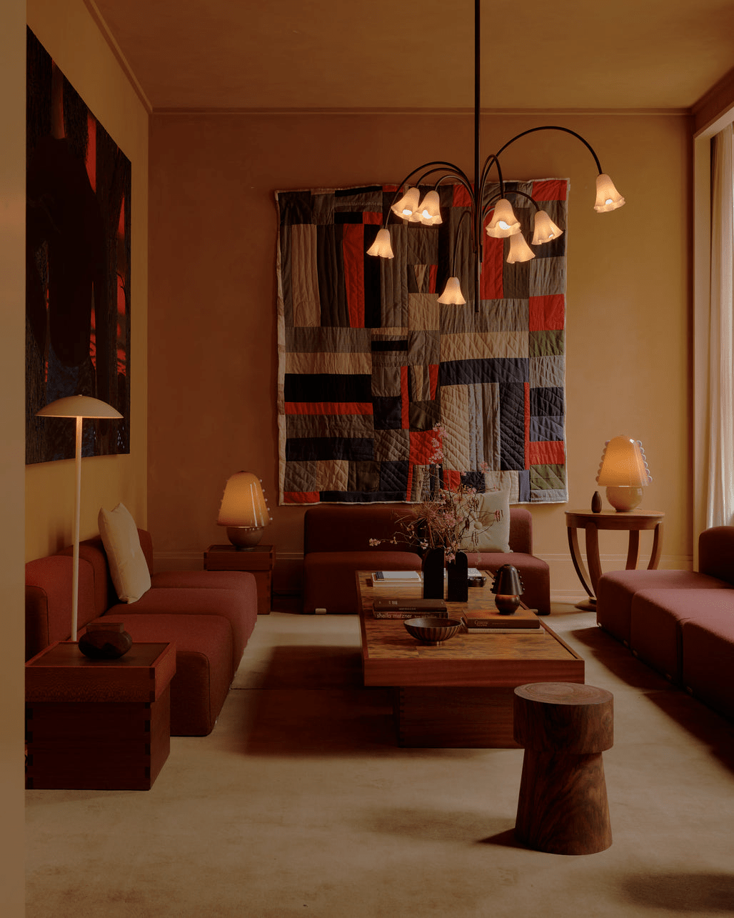 Enzo Lampe de Table Contemporaine en Verre