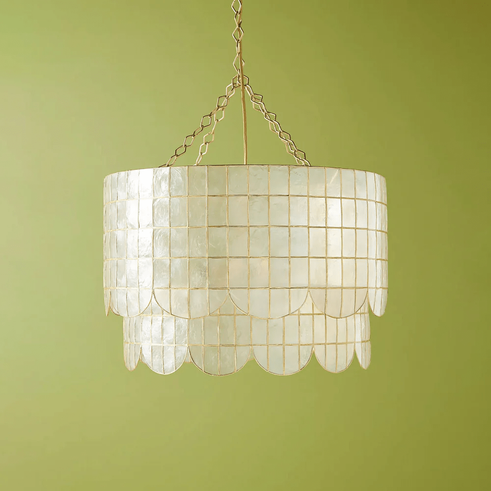 Flyn Lustre en Coquille d'Or Et Métal à La Forme de Vagues Wavecrest
