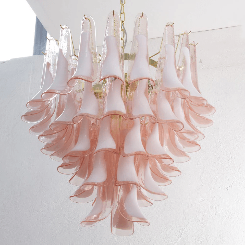Cysp Lustre en Verre de Murano Romantique Sculptural