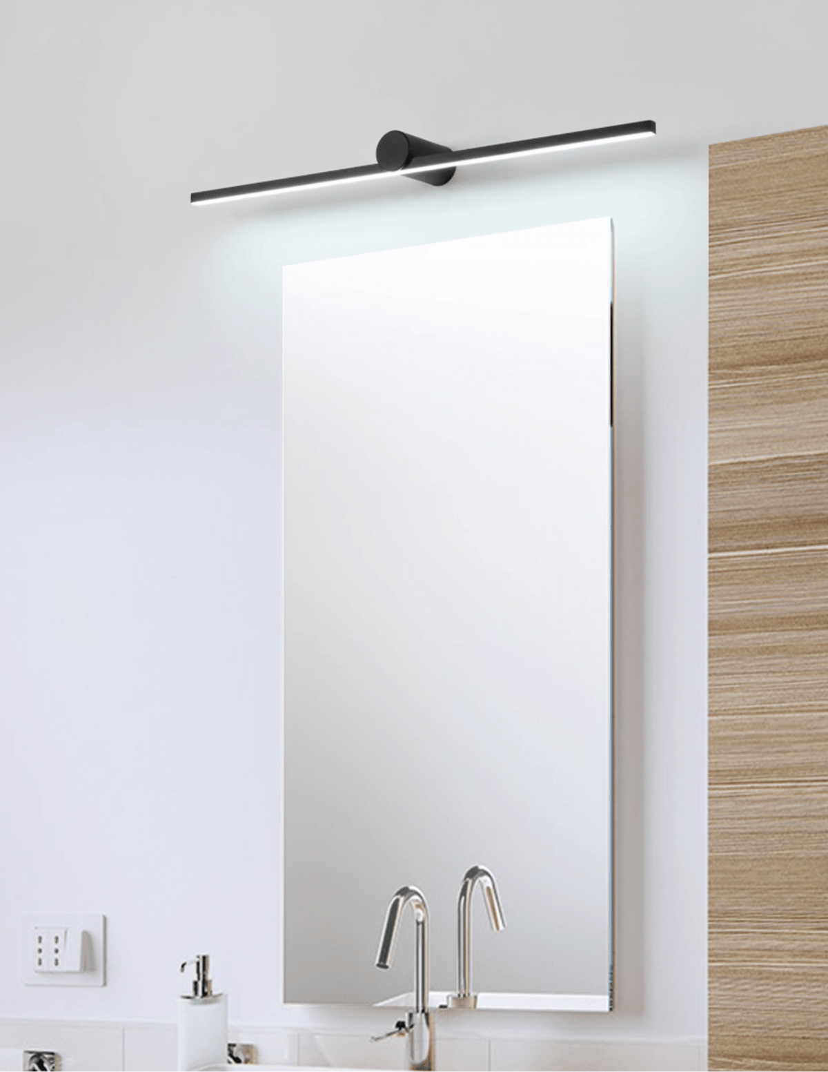 Kylb Noir Applique Murale Rechargeable Élégante
