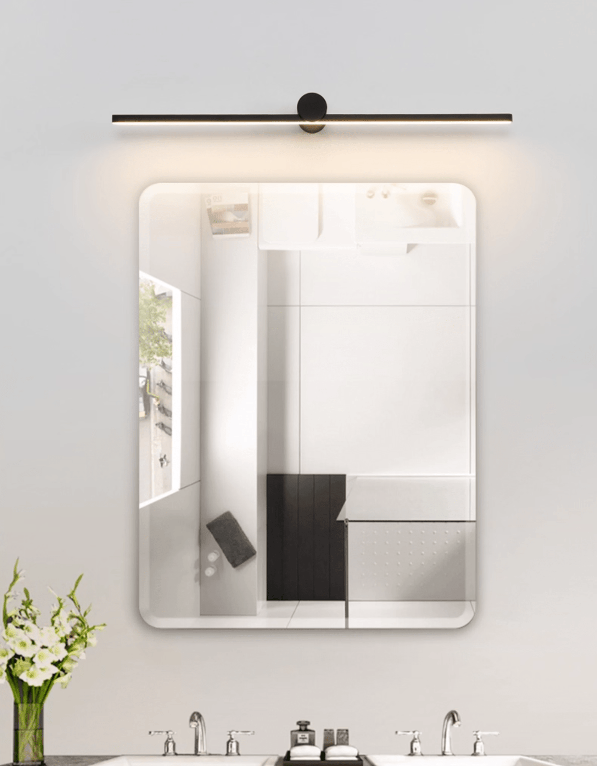 Kylb Noir Applique Murale Rechargeable Élégante