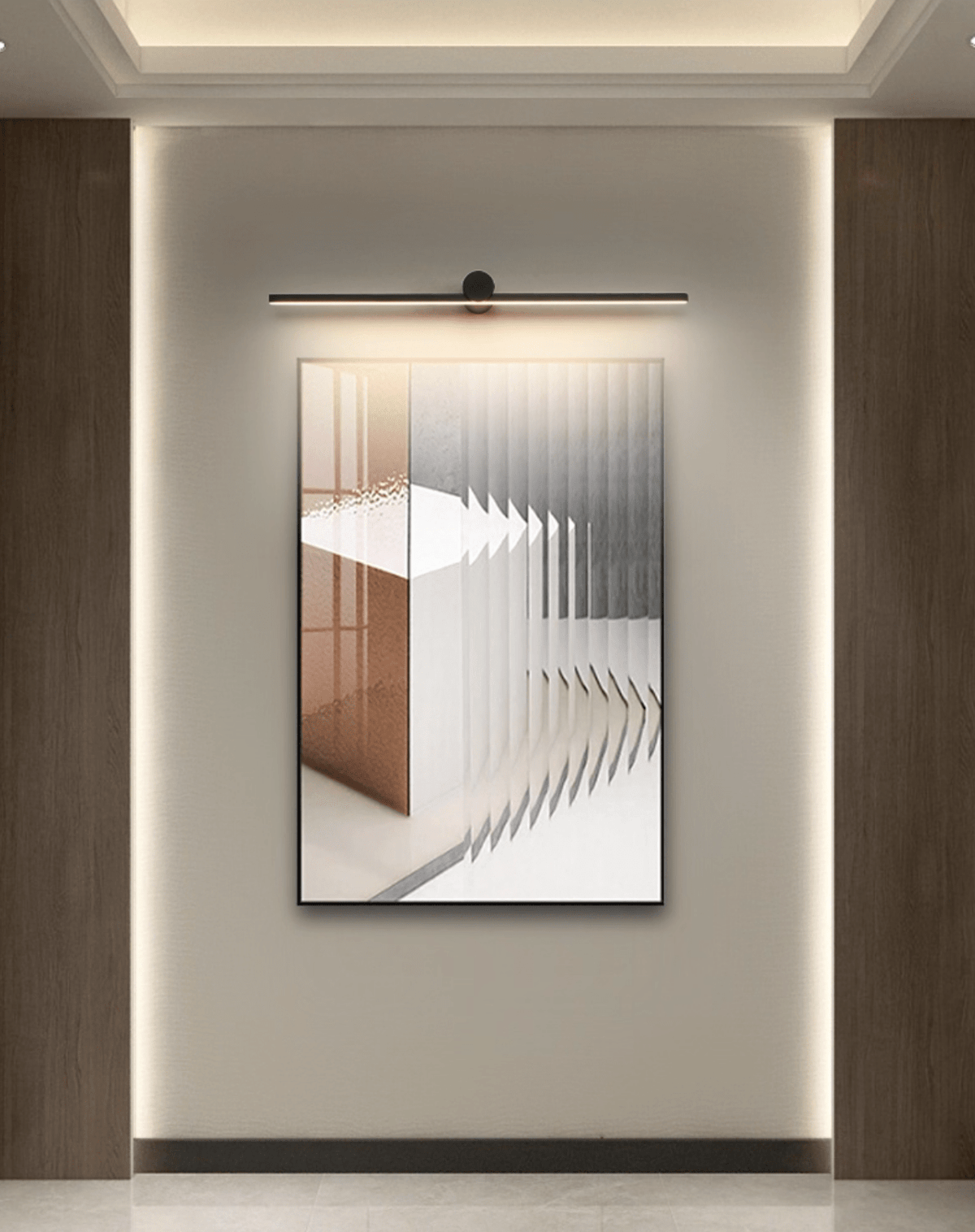 Kylb Noir Applique Murale Rechargeable Élégante