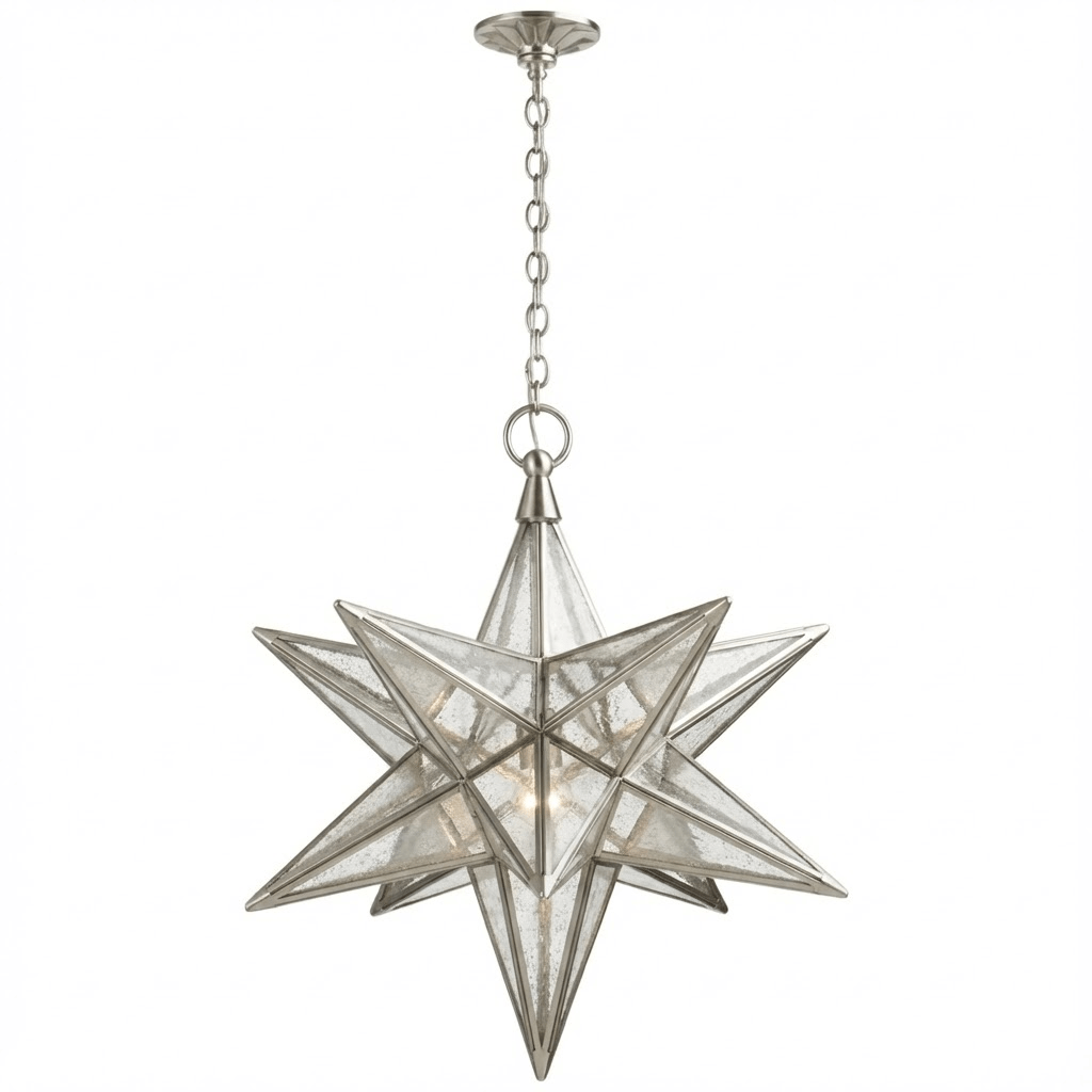 Sotr Lustre Étoile en Verre Élégante