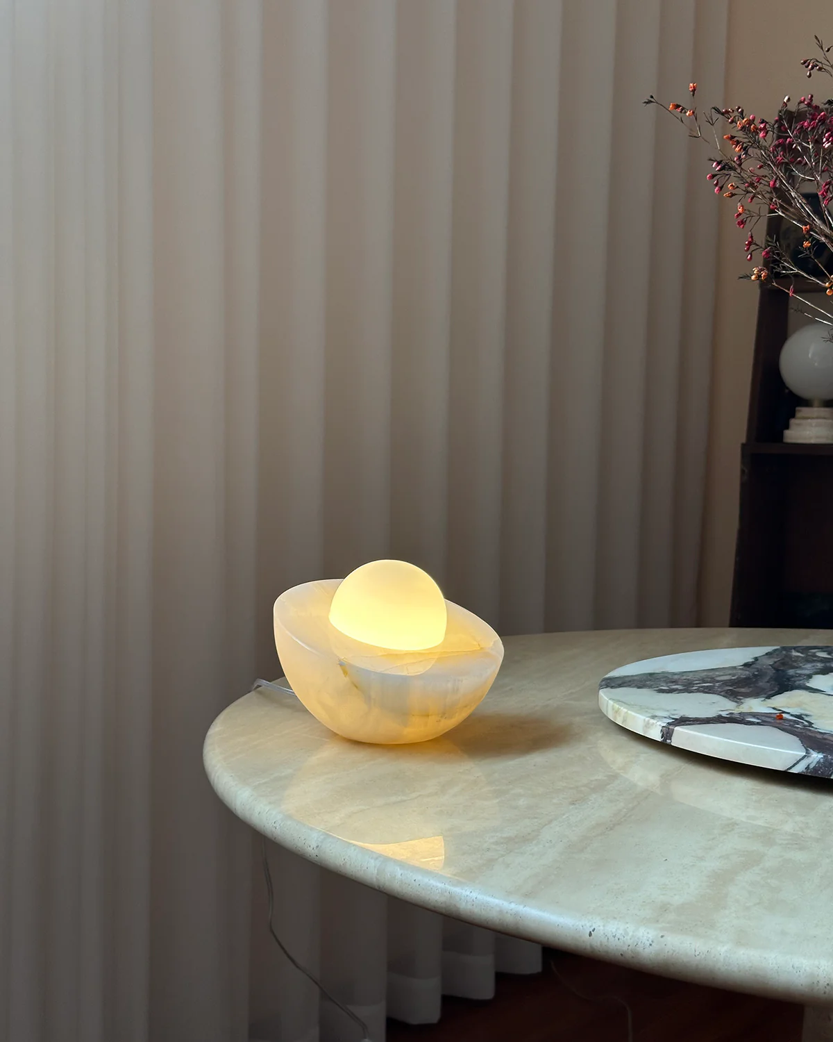 Fryle Lampe de Table Minimaliste en Jade