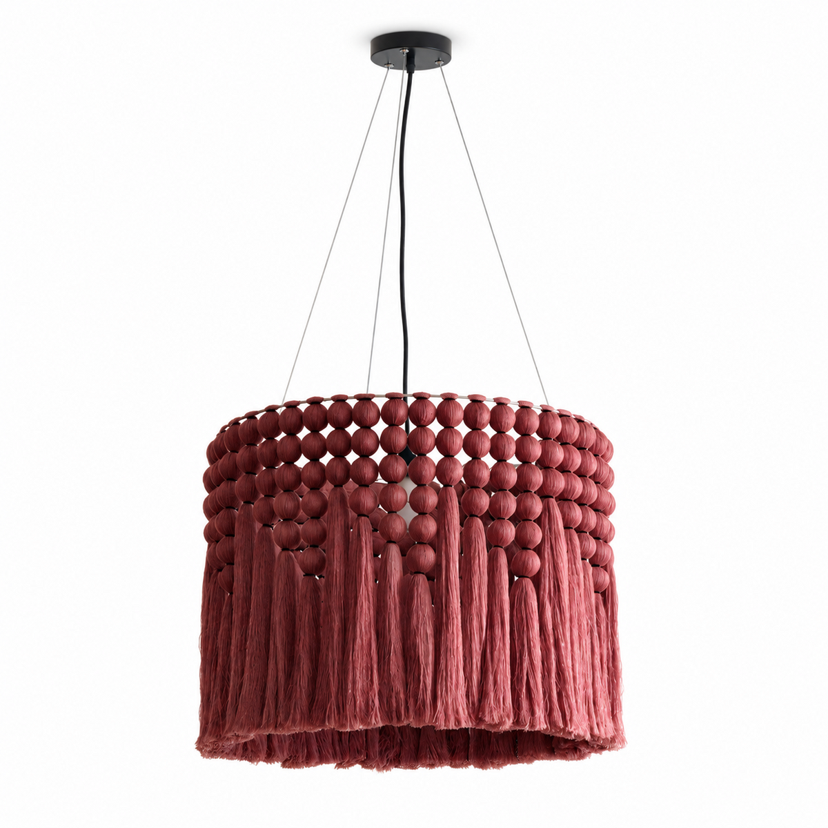 Verleigh Suspension En Macramé À Franges