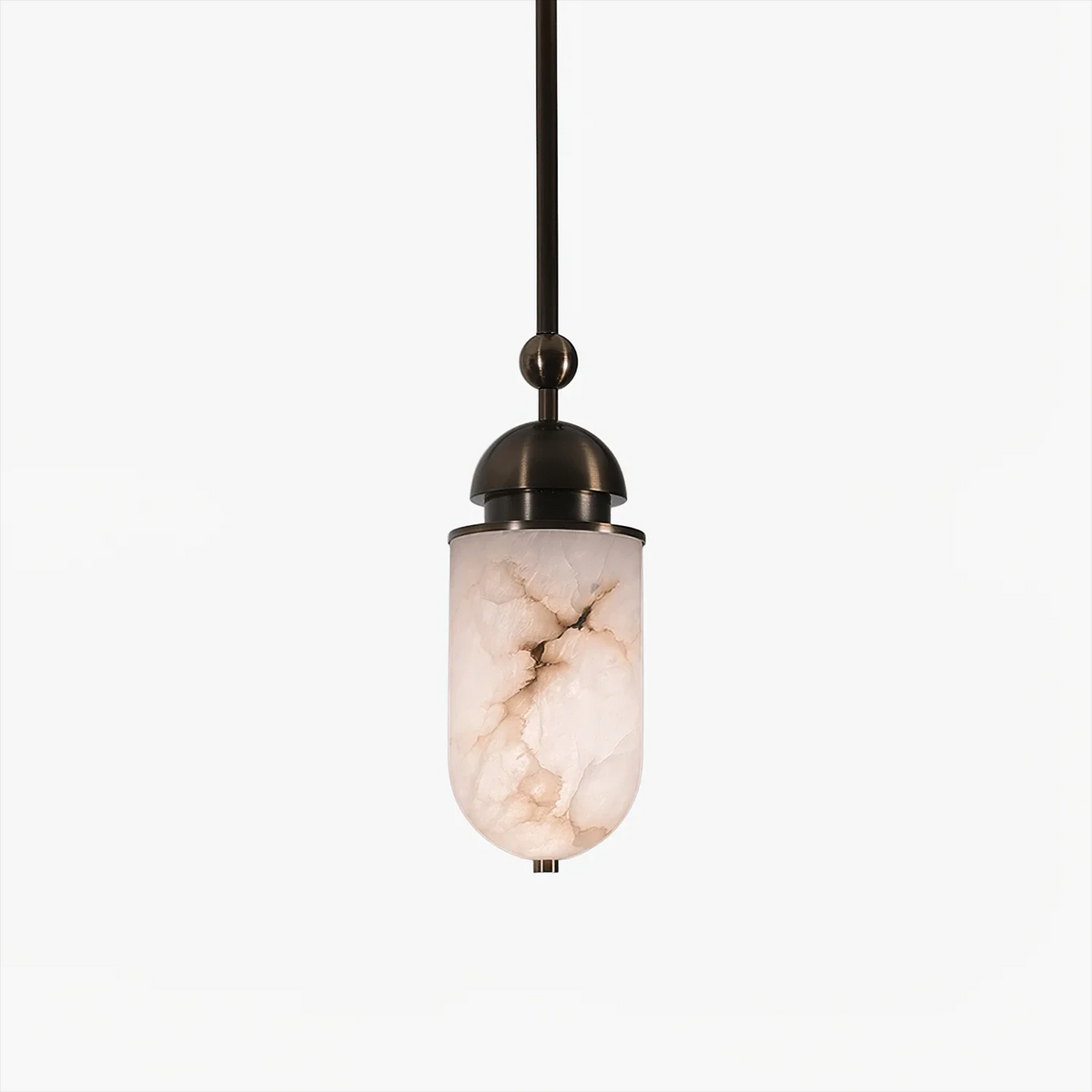 Whitcombe Suspension En Albâtre Sur Tige
