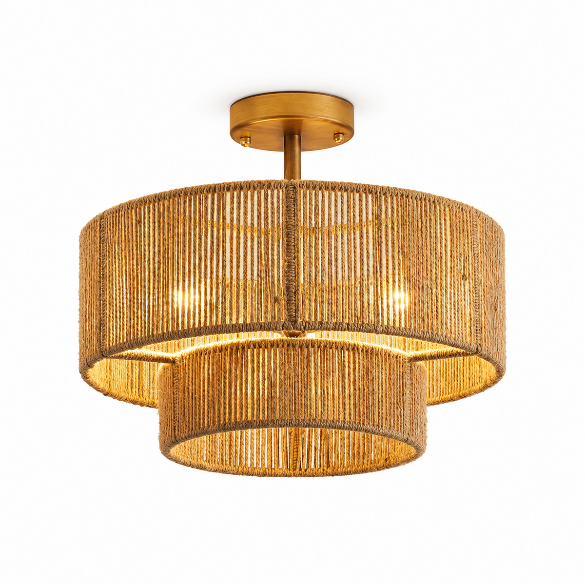 Cormhurst Plafonnier En Corde De Chanvre