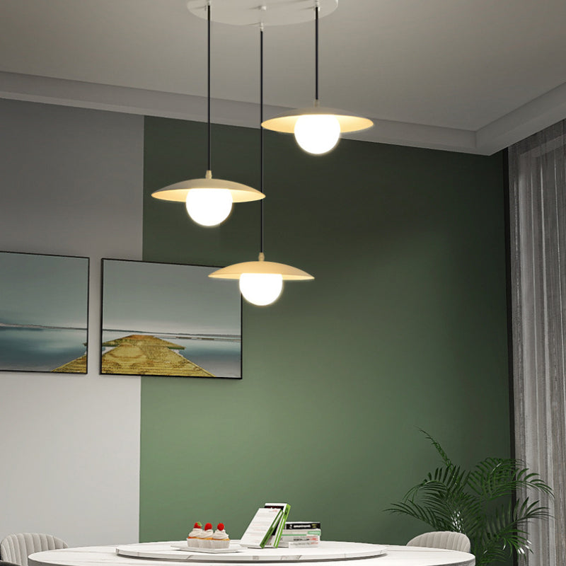 Valentina Moderne LED Suspension Métal Noir Salle À Manger/Chambre À Coucher
