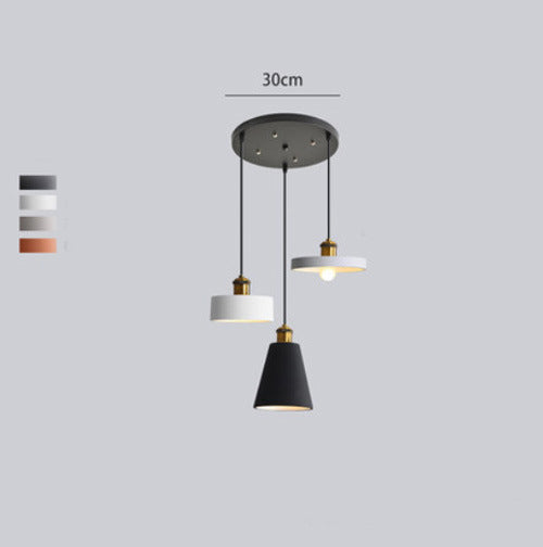 Astel Luminaires Suspension Nordique Blanc/Orange/Noir/Gris. Salon-Cielum