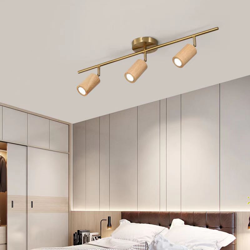 Liora Wooden LED Track Light-Neutral Decor