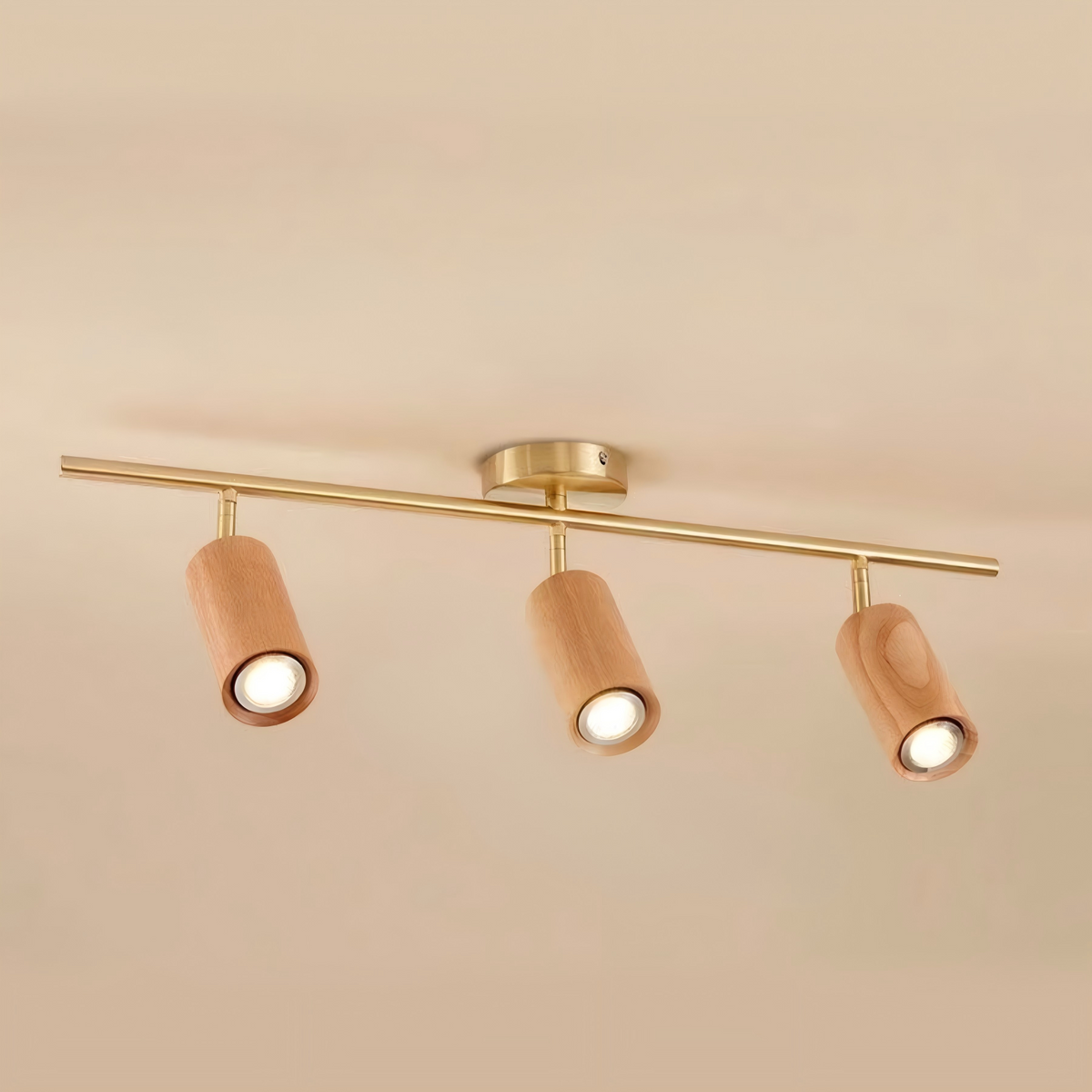 Liora Wooden LED Track Light-Neutral Decor