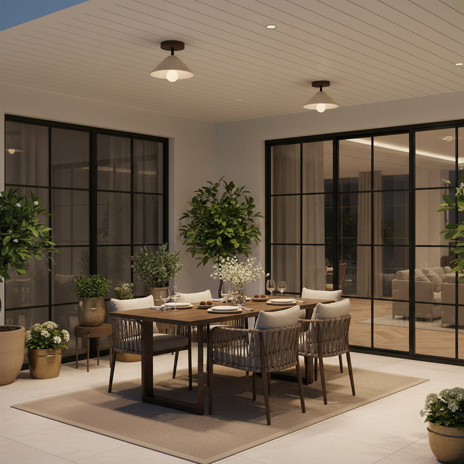 Valorian Plafonnier en Travertin Beige