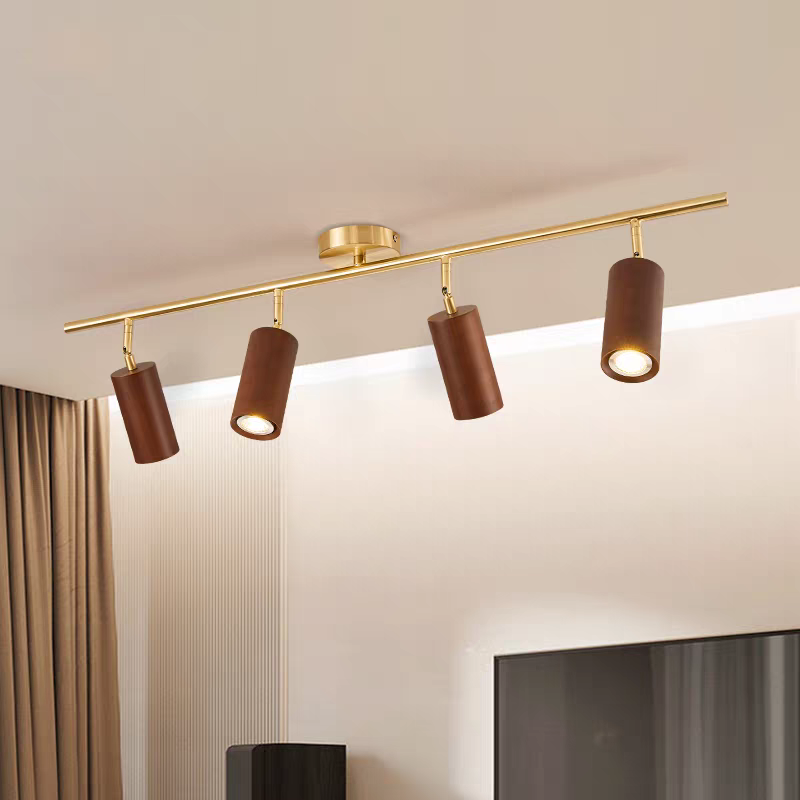 Liora Wooden LED Track Light-Neutral Decor