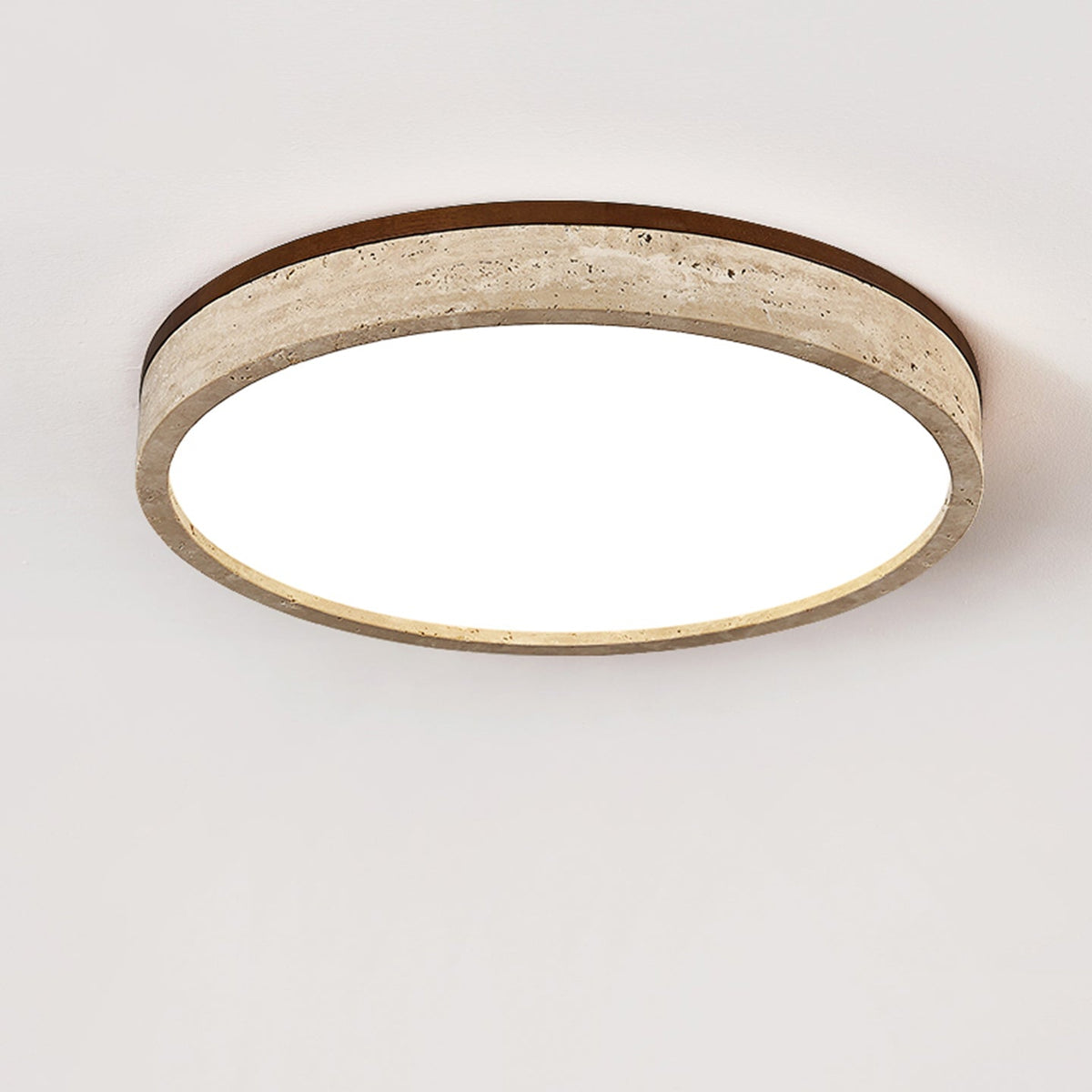 Xoan Plafonnier en Travertin Halo Rond