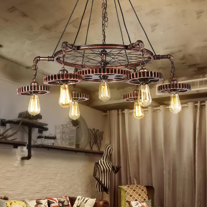 Silva Industriel Suspension Métal Bronze Chambre à Coucher