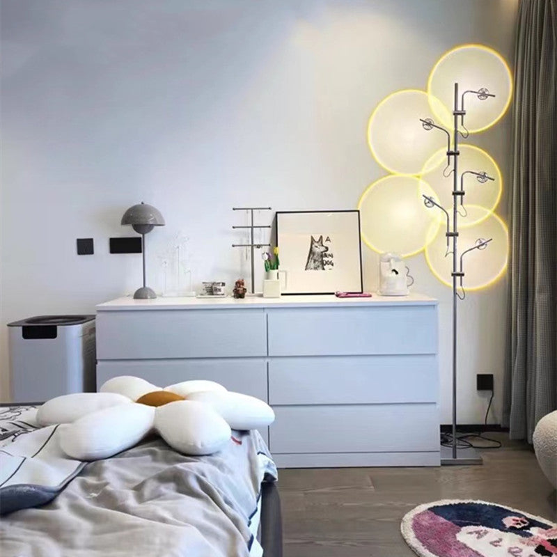 Mira Lampadaire Linéaire Minimaliste, Blanc Chaud/Naturel, Salon