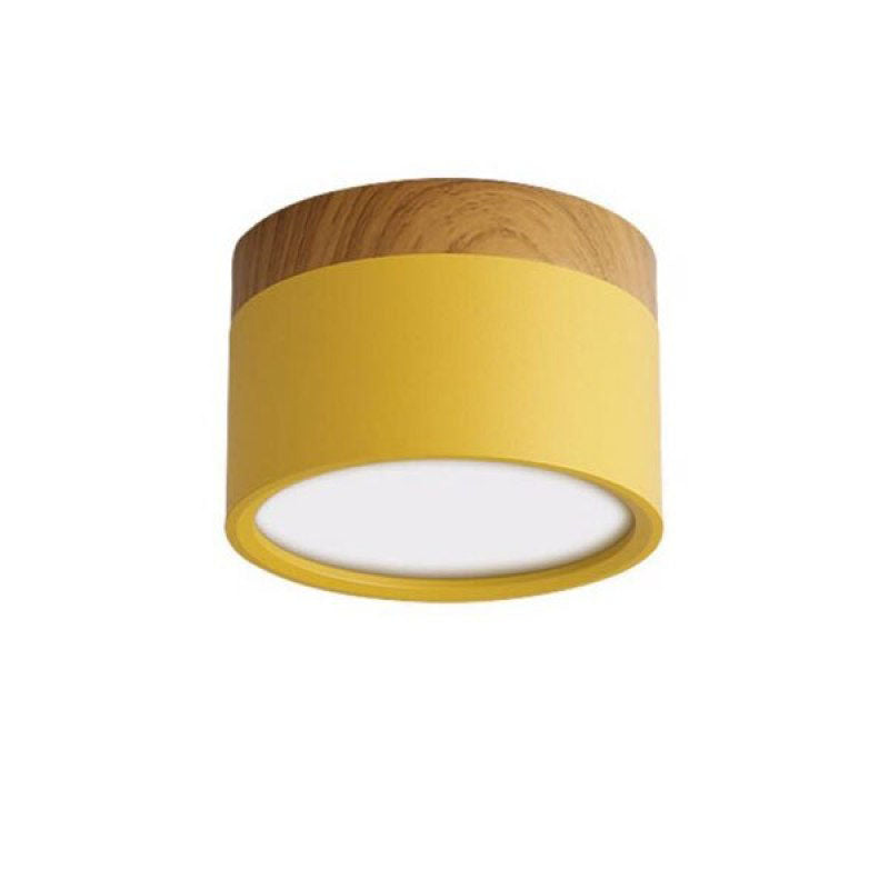 Lumex Petit Plafonnier Led Multicolor Bois Nordique. Couloir-Cielum