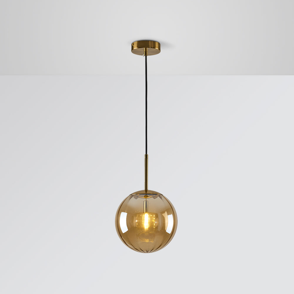 Sevenel Suspension Boule Moderne Métal/Verre-Cielum