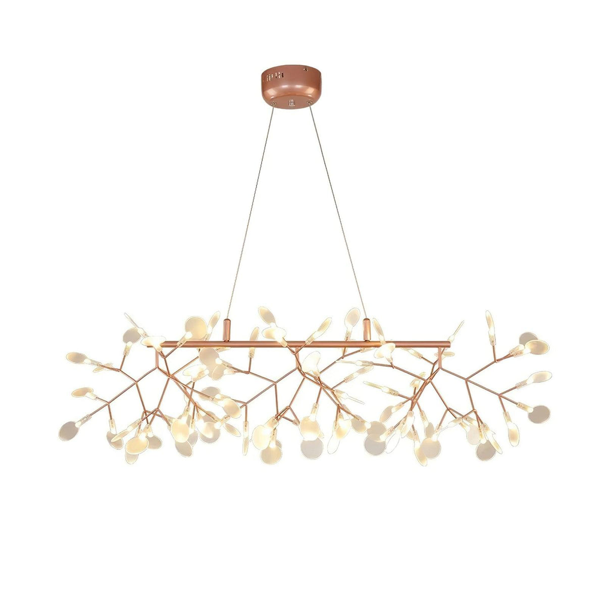 Kevenq Lustre LED À Branches Longues Et Linéaires Artistiques-Cielum