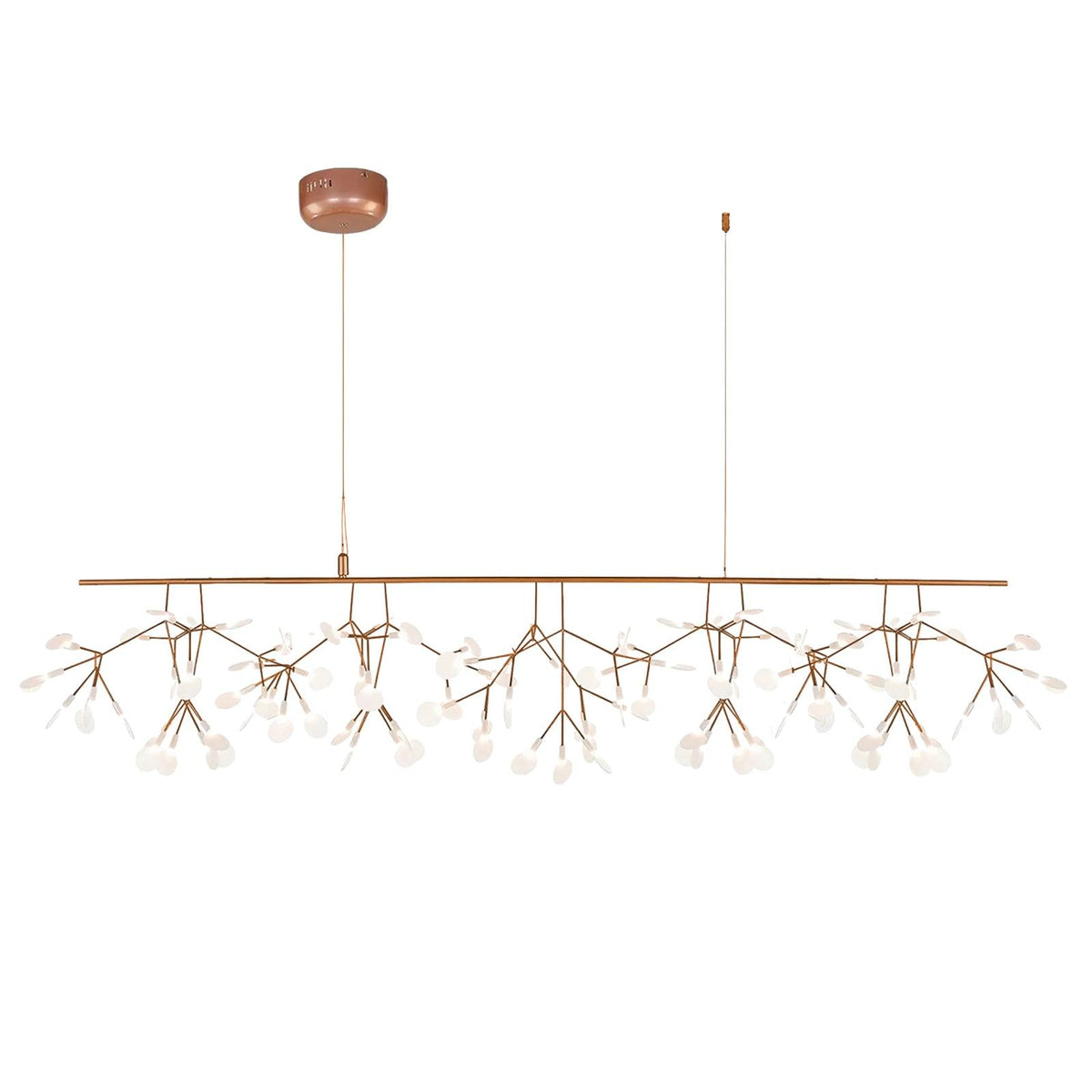 Kevenq Lustre LED À Branches Longues Et Linéaires Artistiques-Cielum