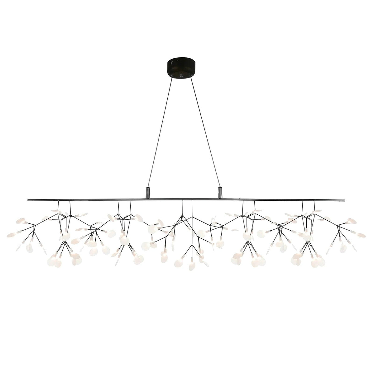 Kevenq Lustre LED À Branches Longues Et Linéaires Artistiques-Cielum