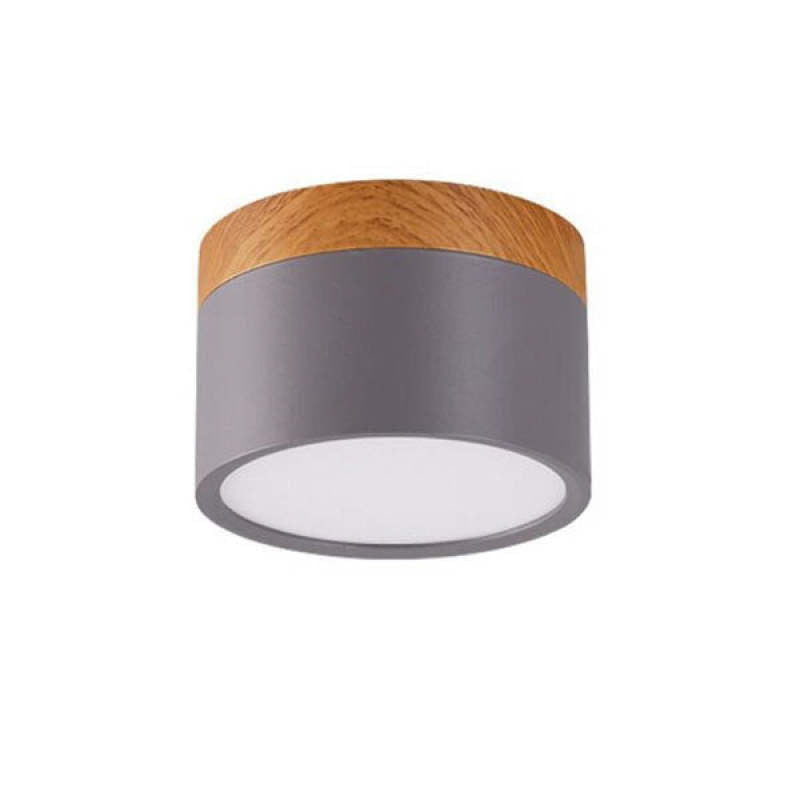 Lumex Petit Plafonnier Led Multicolor Bois Nordique. Couloir-Cielum
