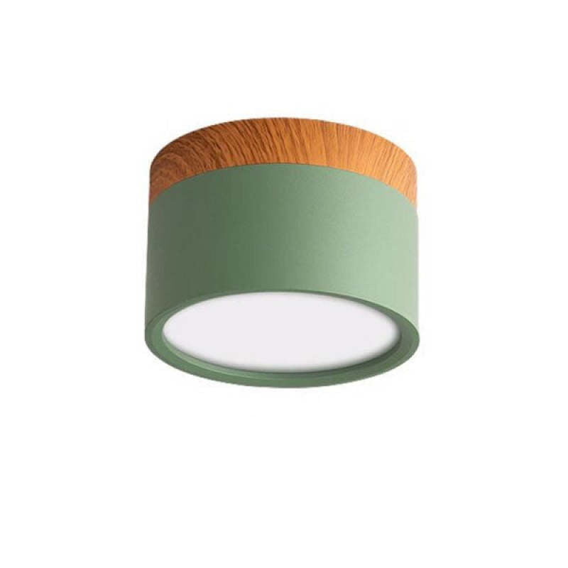 Lumex Petit Plafonnier Led Multicolor Bois Nordique. Couloir-Cielum