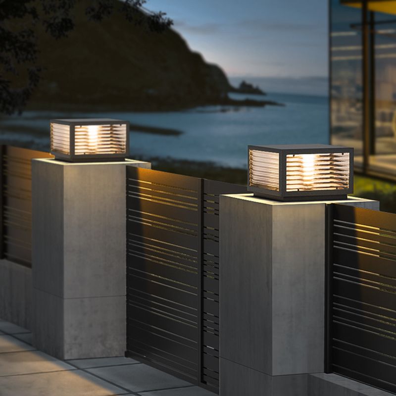 Eminex Lampe de Poteau avec Rayures Horizontales-Cielum