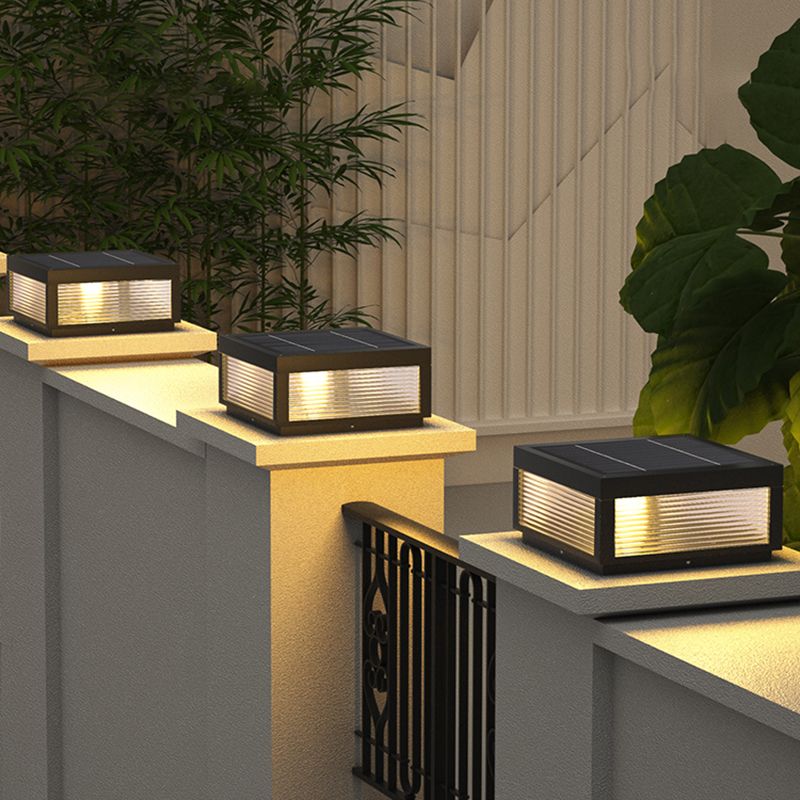 Eminex Lampe de Poteau avec Rayures Horizontales-Cielum