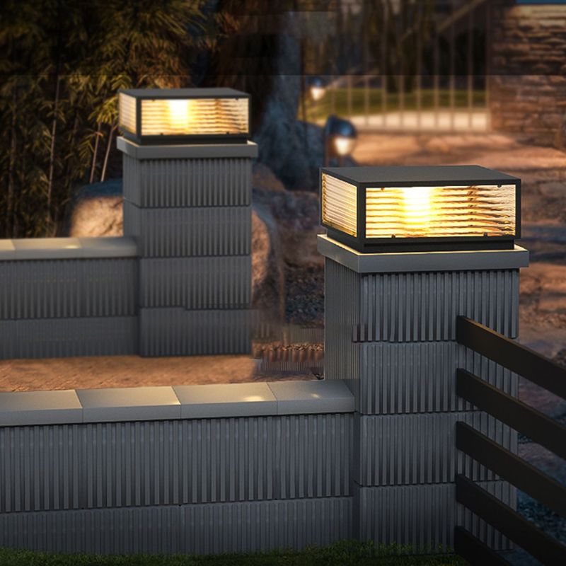 Eminex Lampe de Poteau avec Rayures Horizontales-Cielum