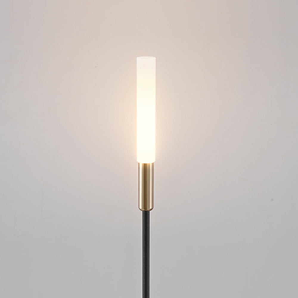 Lominex Borne Extérieure Roseau Moderne Noir Allée-Cielum