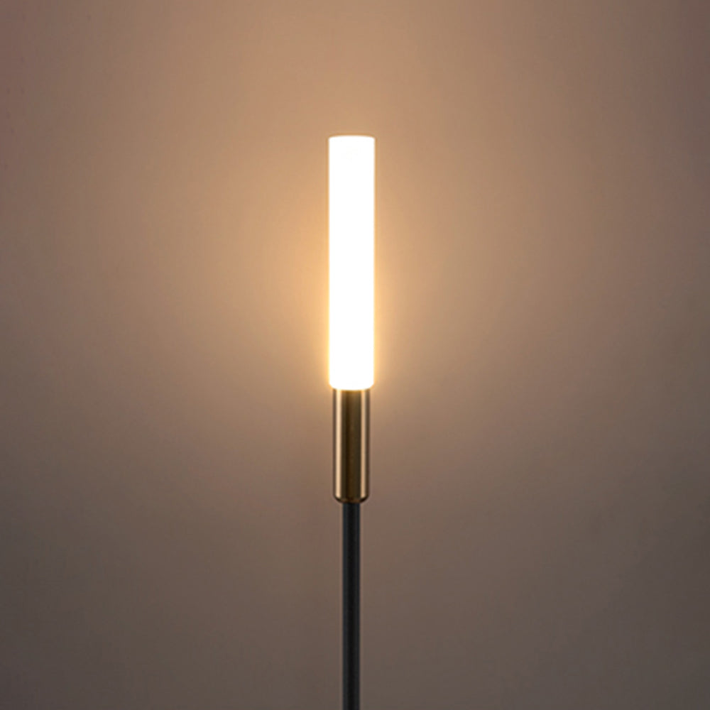 Lominex Borne Extérieure Roseau Moderne Noir Allée-Cielum