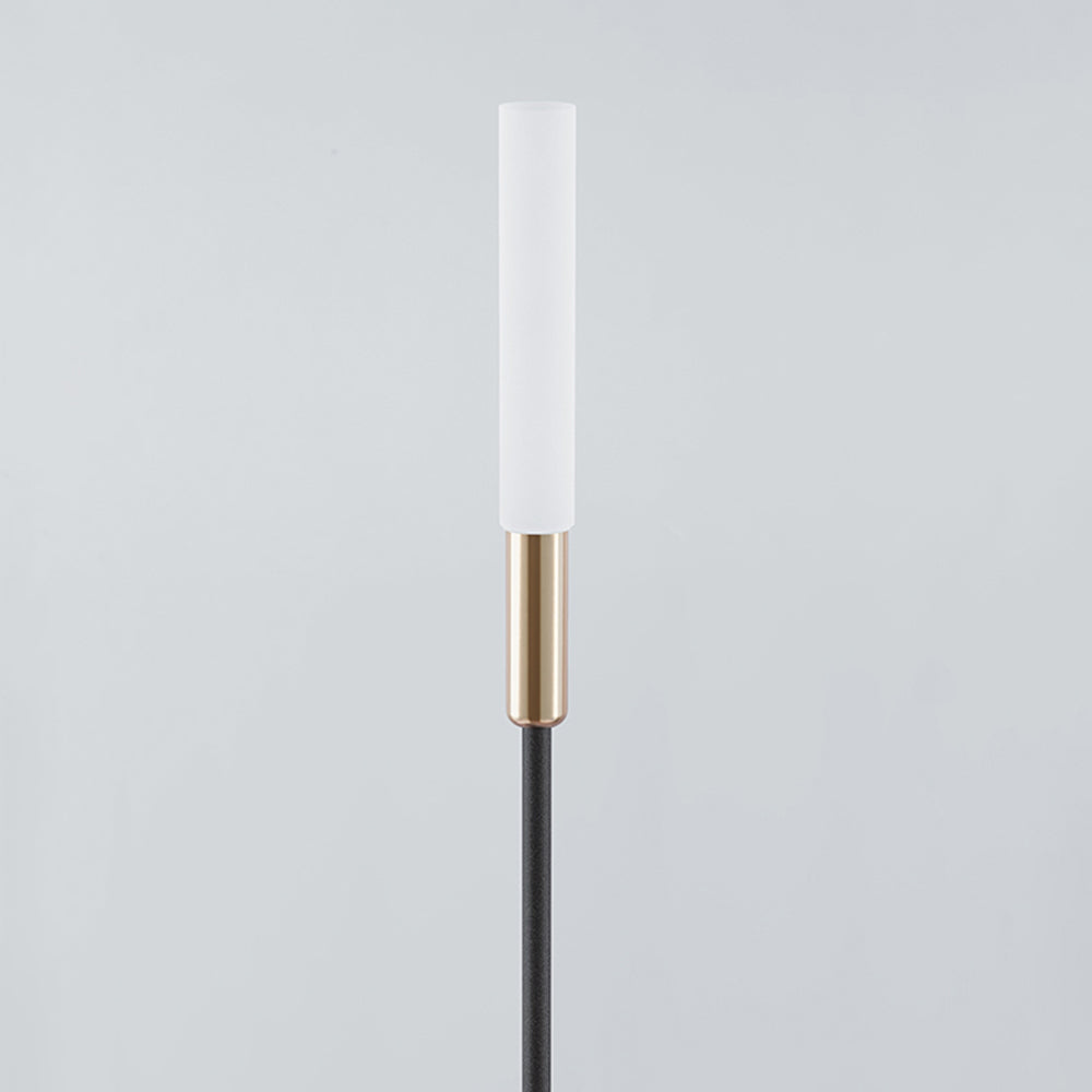 Lominex Borne Extérieure Roseau Moderne Noir Allée-Cielum