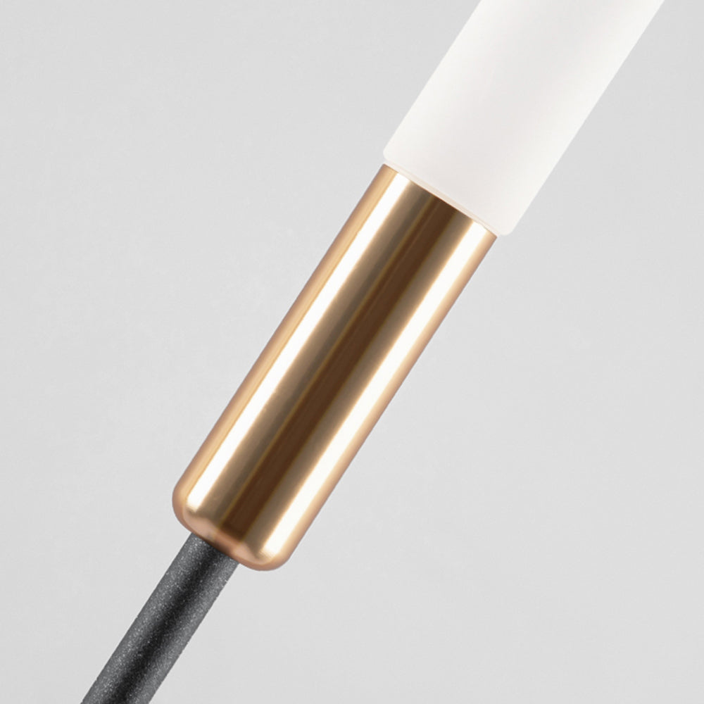 Lominex Borne Extérieure Roseau Moderne Noir Allée-Cielum