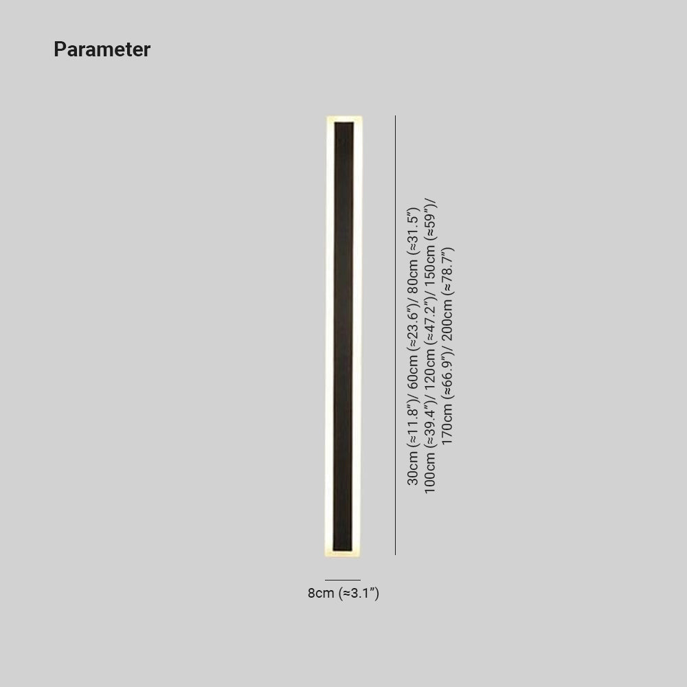 Rivin Moderne LED Applique Murale Extérieure Noir-Cielum
