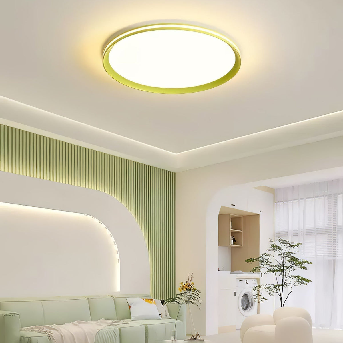 Keveno Moderne Minimaliste Circulaire LED Plafonnier Lumière-Cielum