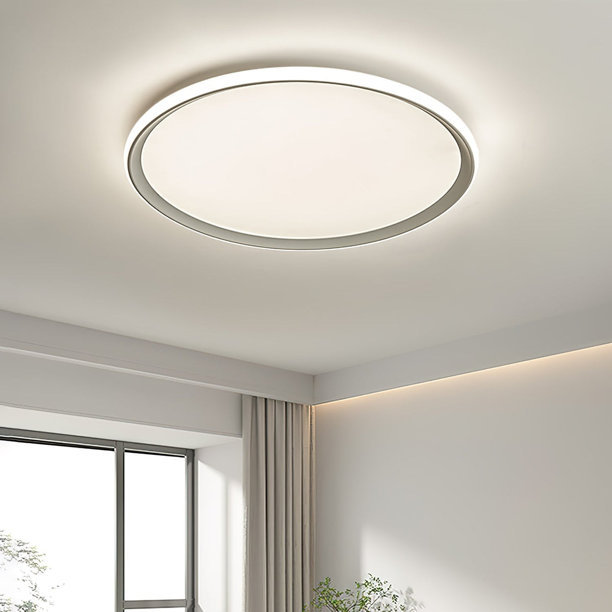 Keveno Moderne Minimaliste Circulaire LED Plafonnier Lumière-Cielum